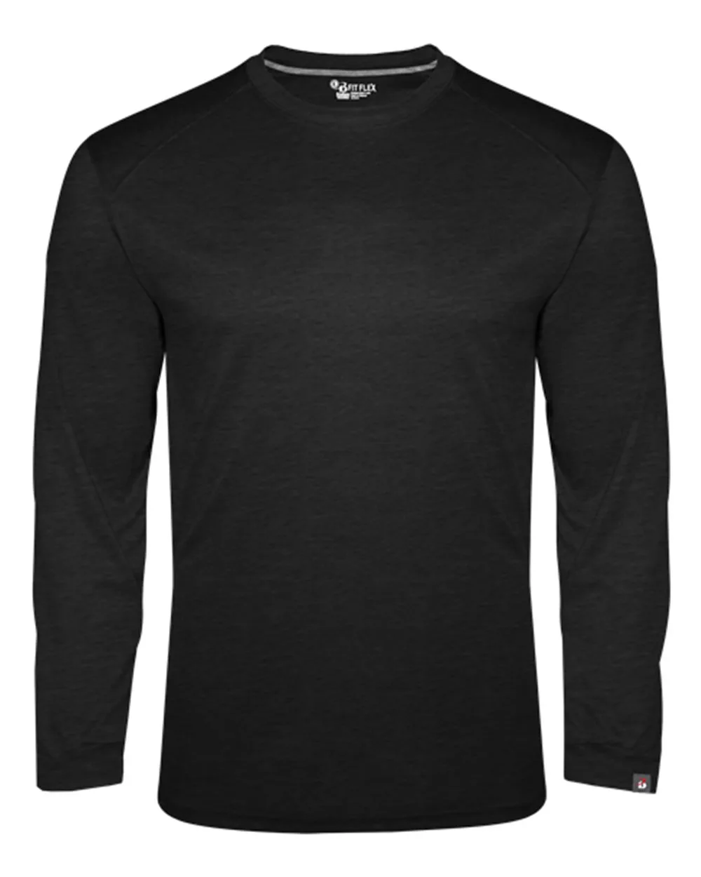 Badger 1001 Men's FitFlex Performance Long Sleeve T-Shirt — blank long sleeve tee, front view