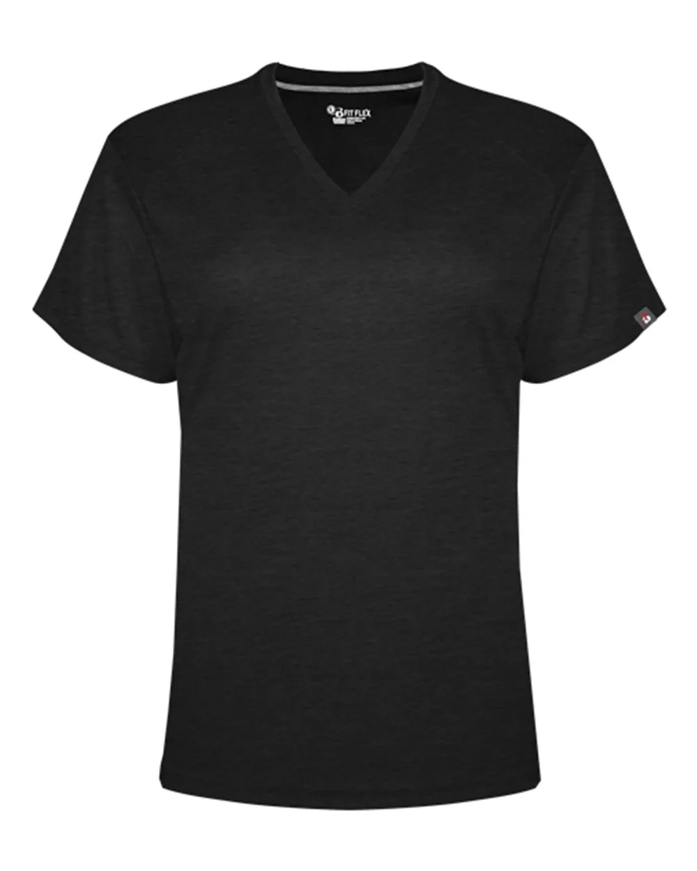 Badger 1002 Women's FitFlex Performance V-Neck T-Shirt — blank t-shirt, front view