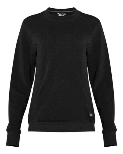 Badger 1041 Women's FitFlex French Terry Crewneck Sweatshirt — blank crewneck sweatshirt, front view