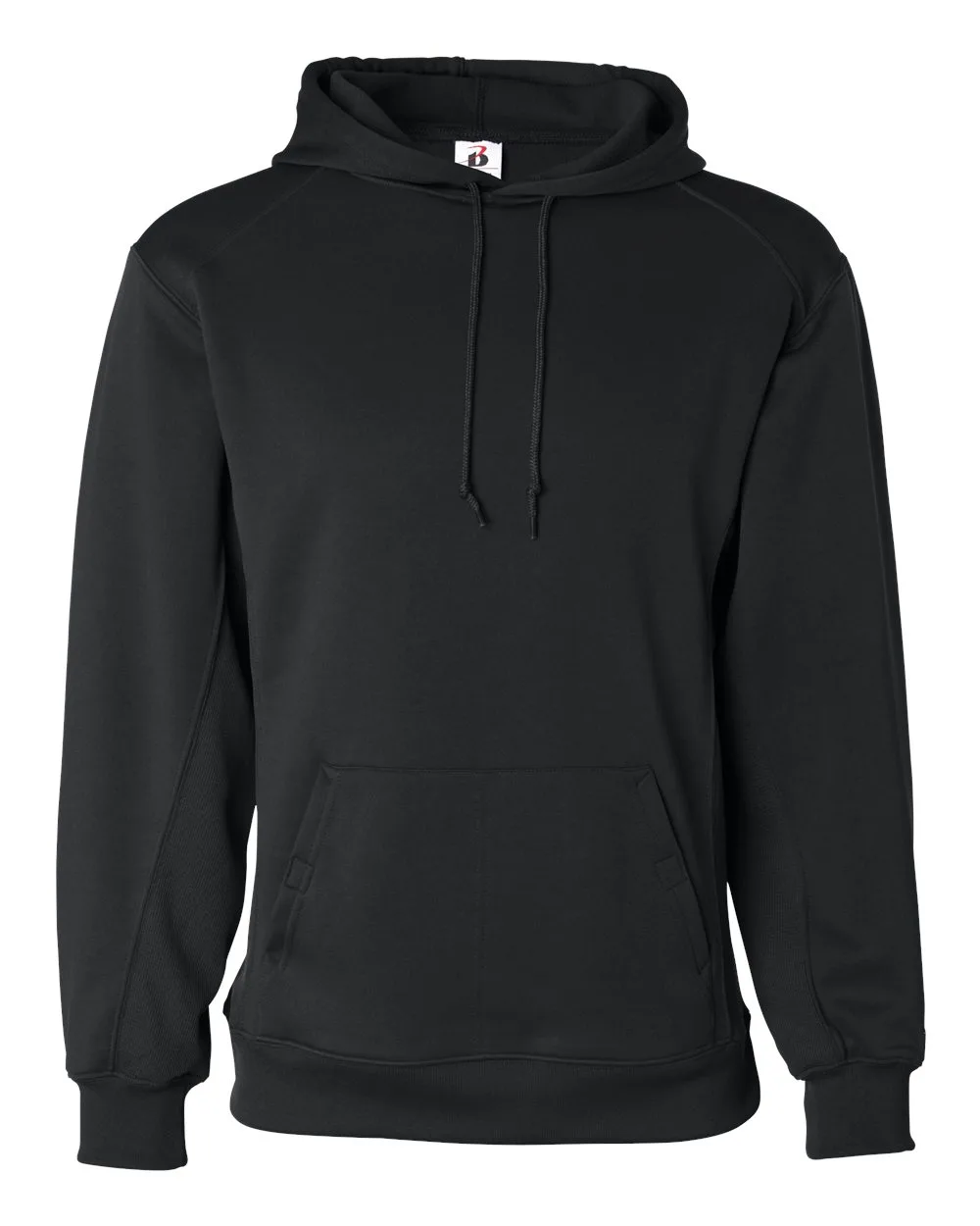 Badger 1454 Men's Performance Fleece Hooded Sweatshirt — blank hooded sweatshirt, front view