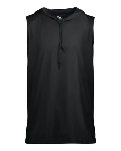 Badger 2108 Youth B-Core Sleeveless Hooded T-Shirt — blank hooded sweatshirt, front view