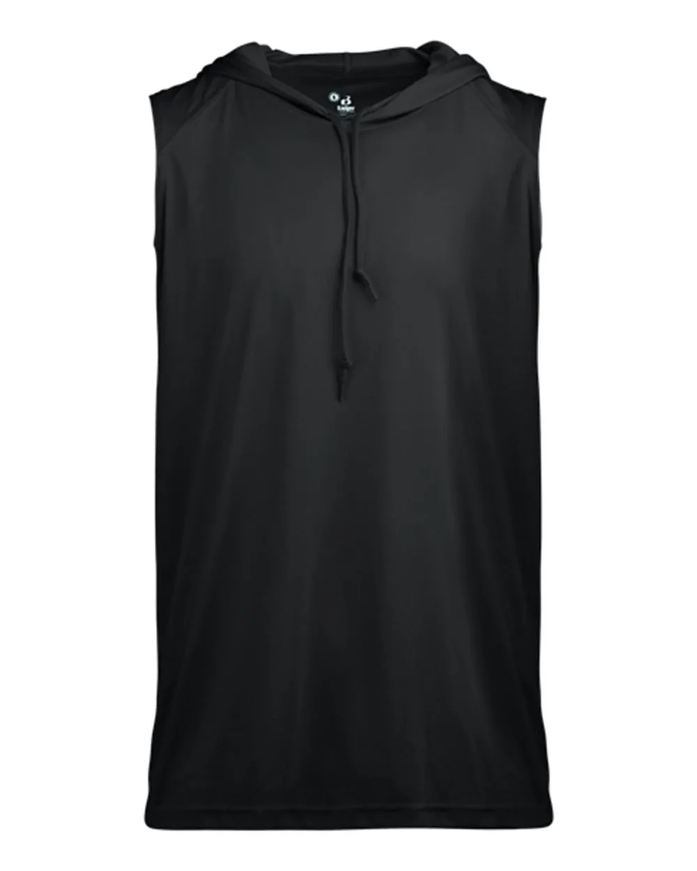 Badger 2108 Youth B-Core Sleeveless Hooded T-Shirt — blank hooded sweatshirt, front view