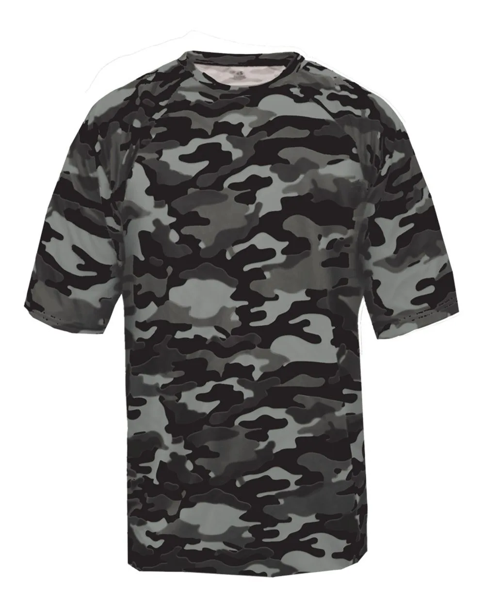 Badger 2181 Youth Camo T-Shirt — blank t-shirt, front view