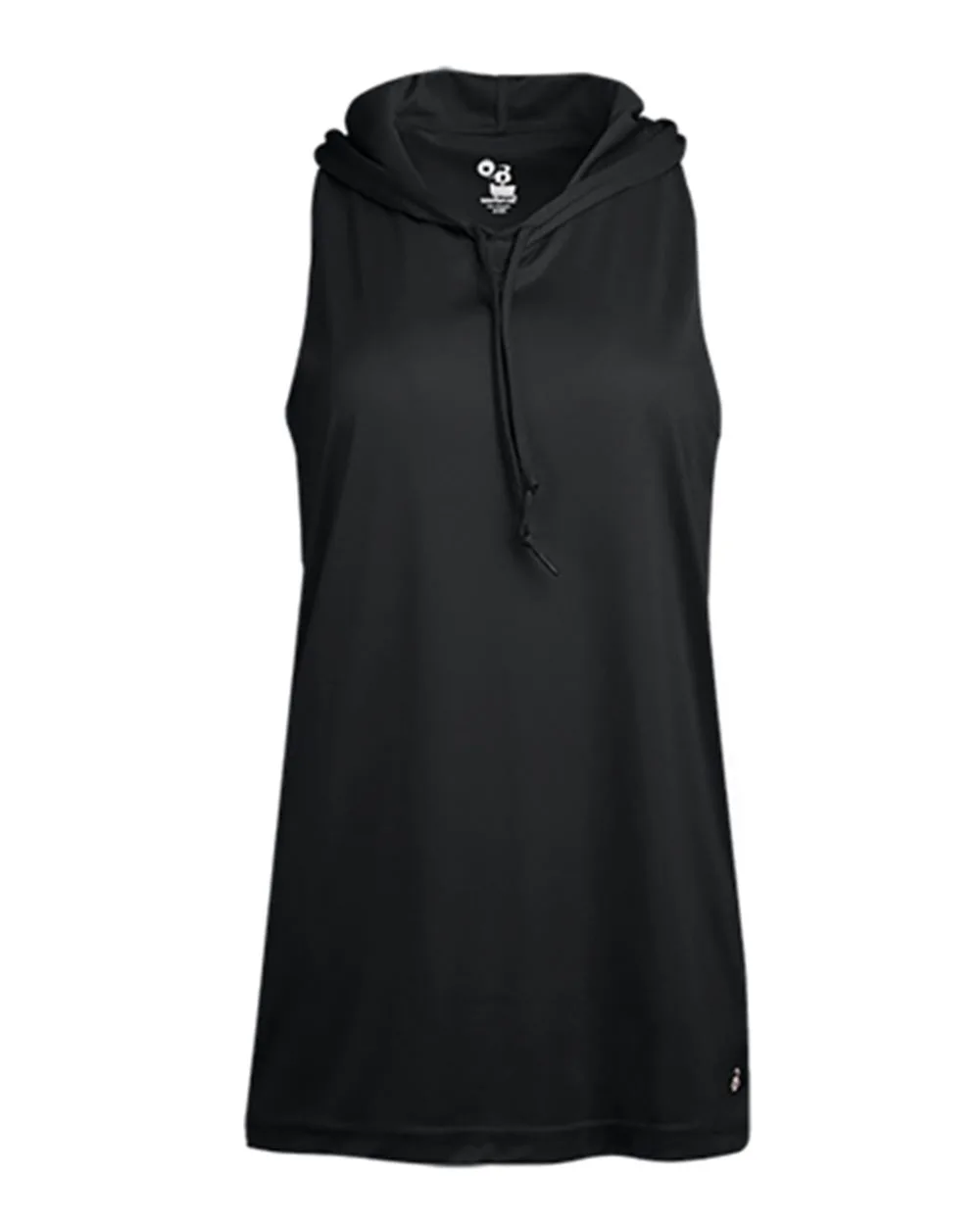 Badger 4111 Women's B-Core Racerback Hooded Tank Top — blank hooded sweatshirt, front view
