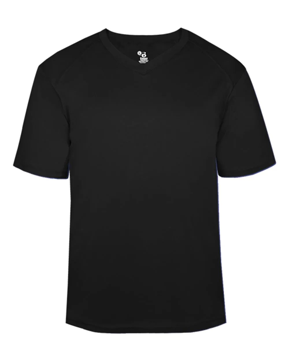 Badger 4124 Men's B-Core V-Neck T-Shirt — blank t-shirt, front view