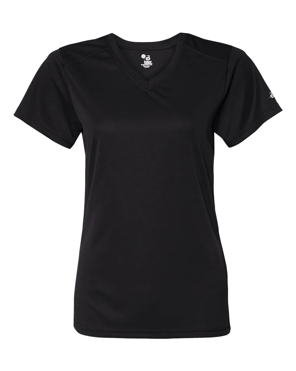Badger 4162 Women’s B-Core V-Neck T-Shirt — blank t-shirt, front view