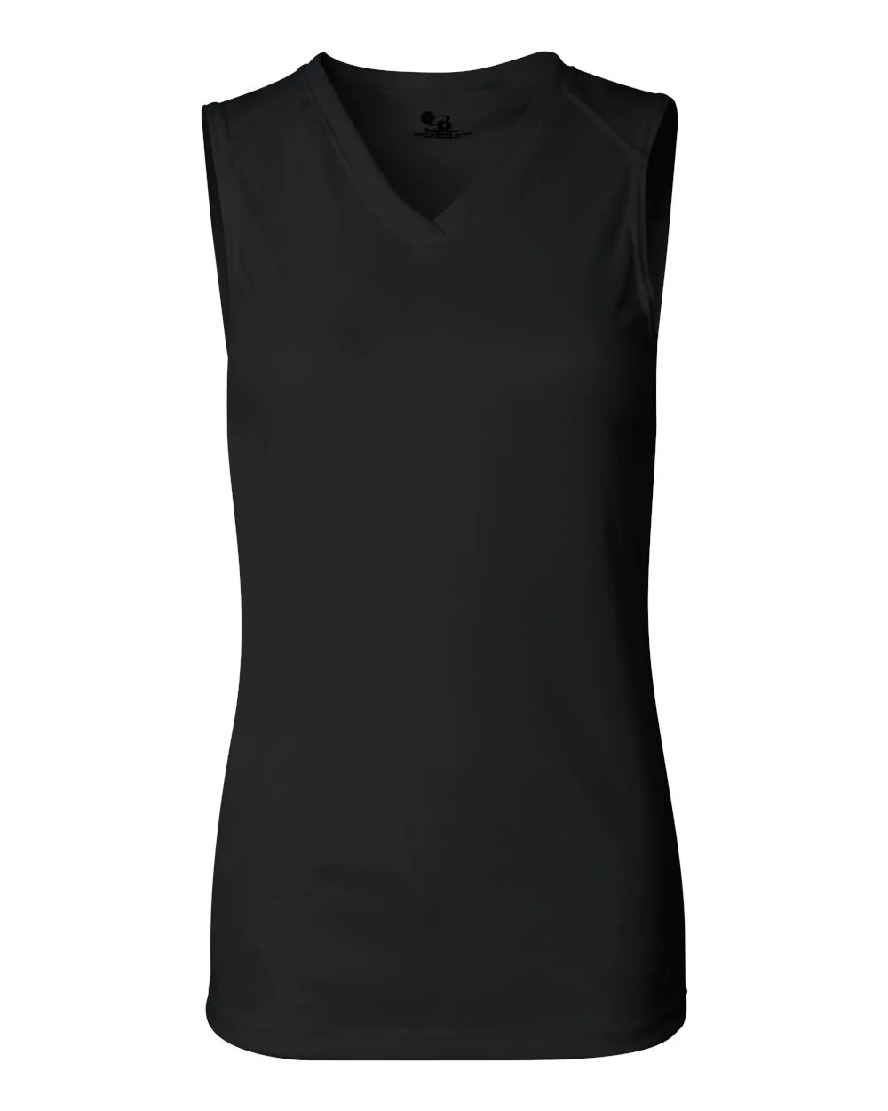 Badger 4163 Women's B-Core Sleeveless T-Shirt — blank tank top, front view