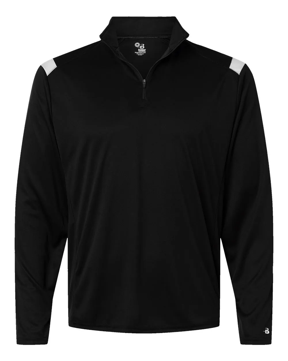 Badger 4265 Men's On The Rise Quarter-Zip Pullover — blank garment, front view