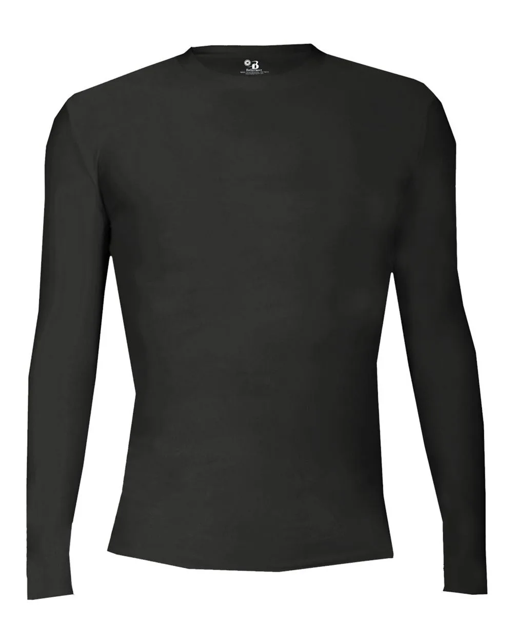 Badger 4605 Men's Pro-Compression Long Sleeve T-Shirt — blank long sleeve tee, front view