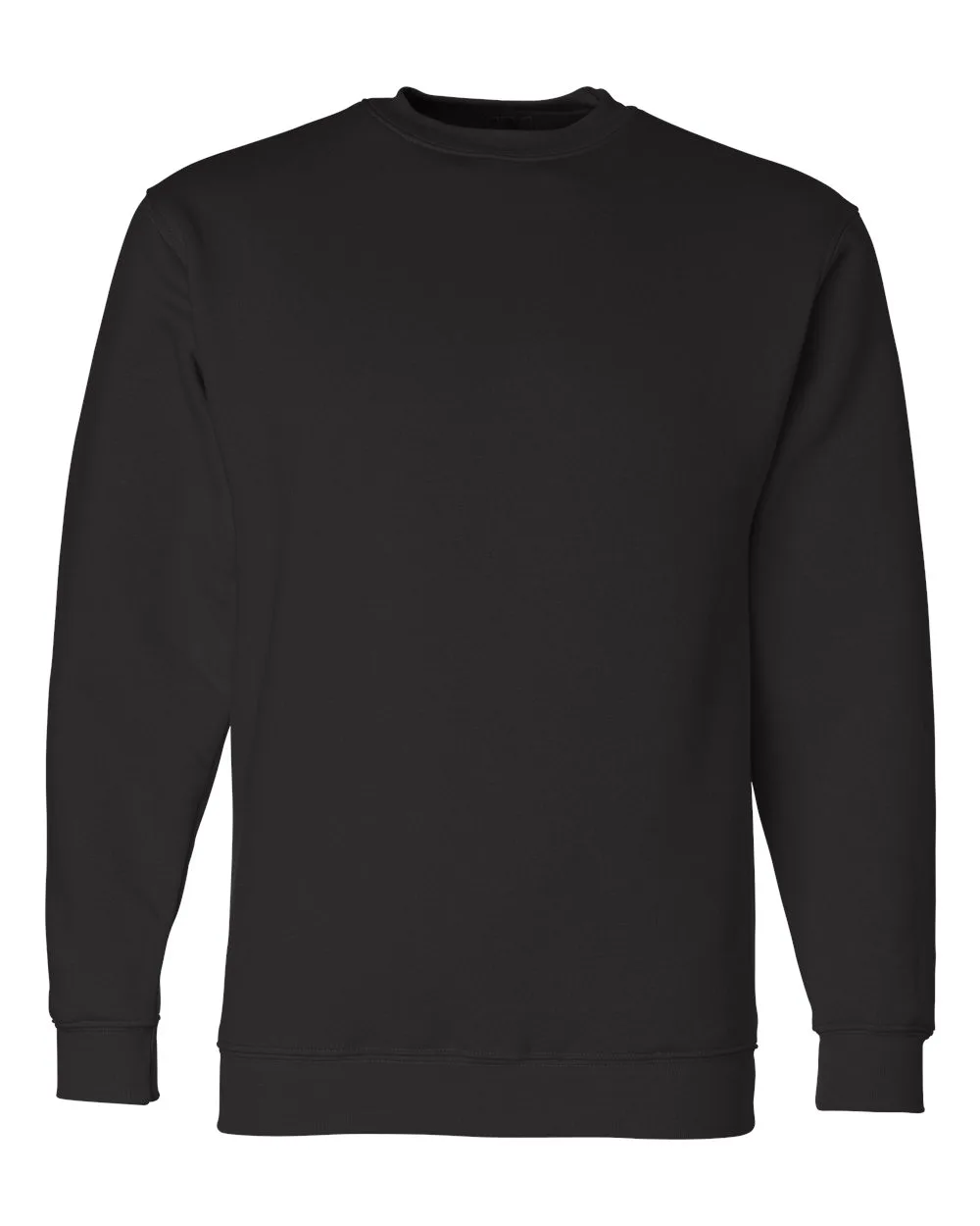 Bayside 1102 Unisex USA-Made Crewneck Sweatshirt — blank crewneck sweatshirt, front view