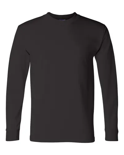 Bayside 2955 Unisex Union-Made Long Sleeve T-Shirt — blank long sleeve tee, front view