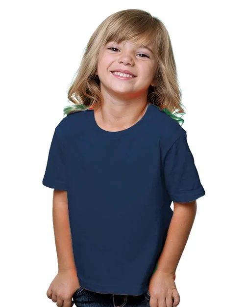 Bayside 4125 Toddler USA-Made T-Shirt — blank t-shirt, front view