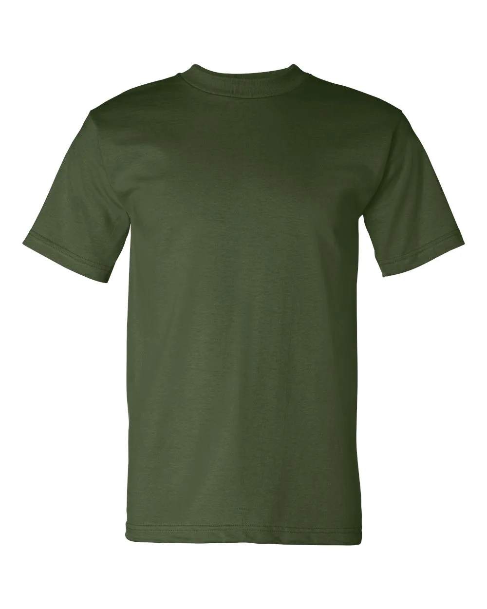 Bayside 5100 Unisex USA-Made Heavyweight T-Shirt — blank t-shirt, front view