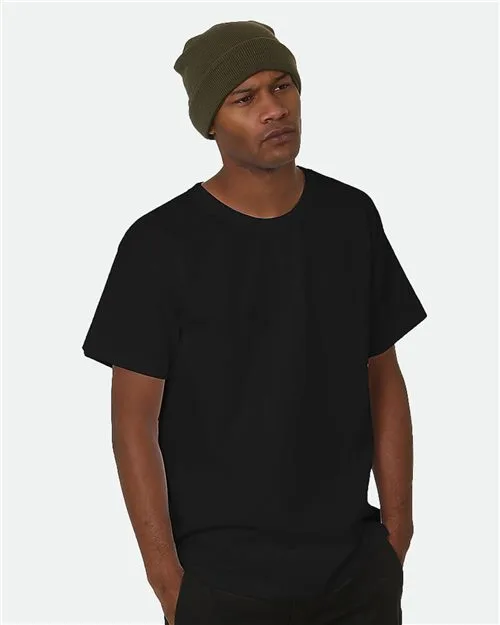 Bayside 5470 Unisex USA-Made Heavyweight T-Shirt — blank t-shirt, front view
