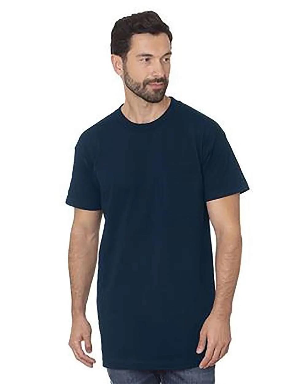 Bayside 7200T Men's Tall USA Made Pocket T-Shirt — blank t-shirt, front view