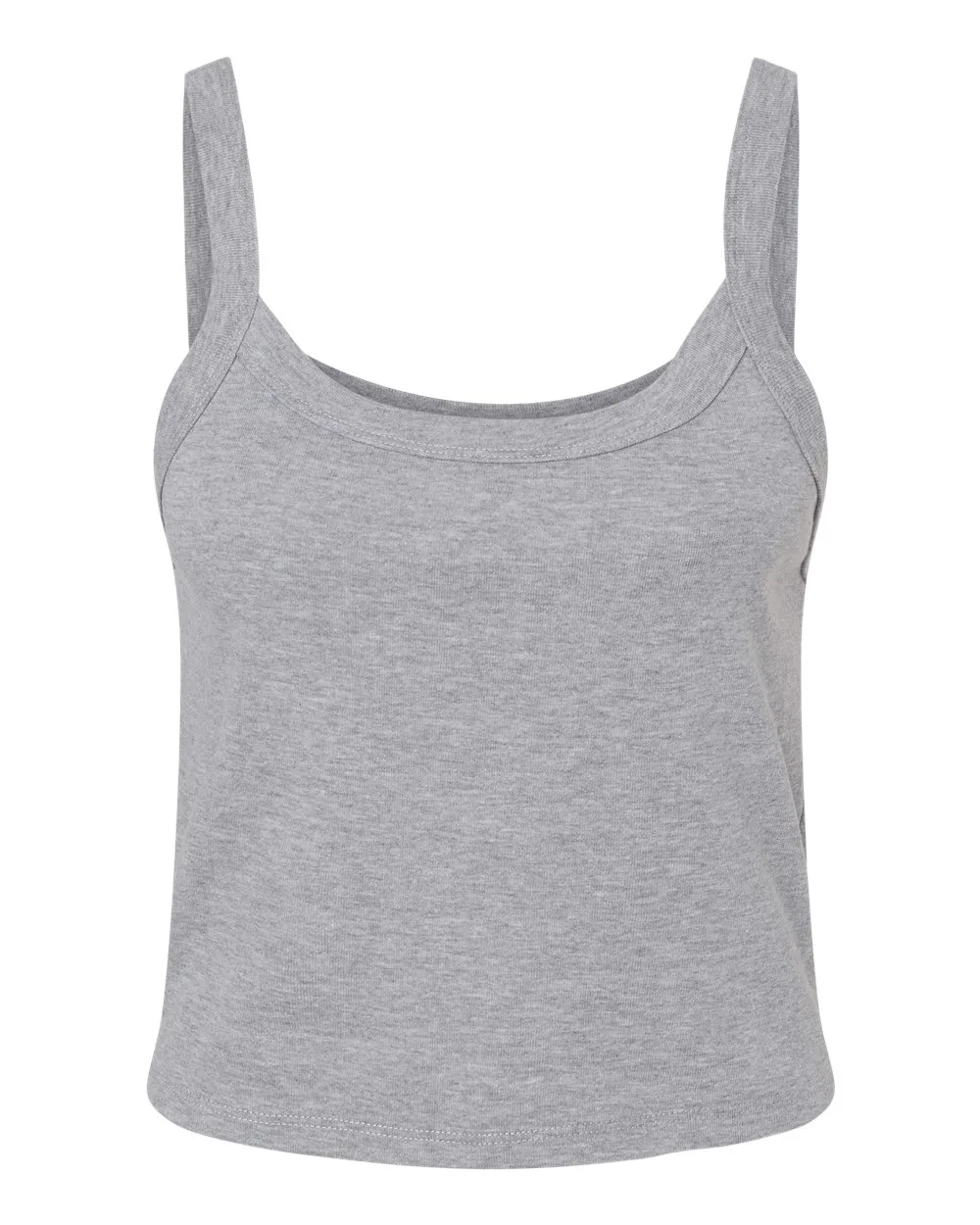 BELLA + CANVAS 1012 Women's Micro Rib Spaghetti Strap Tank — blank tank top, front view