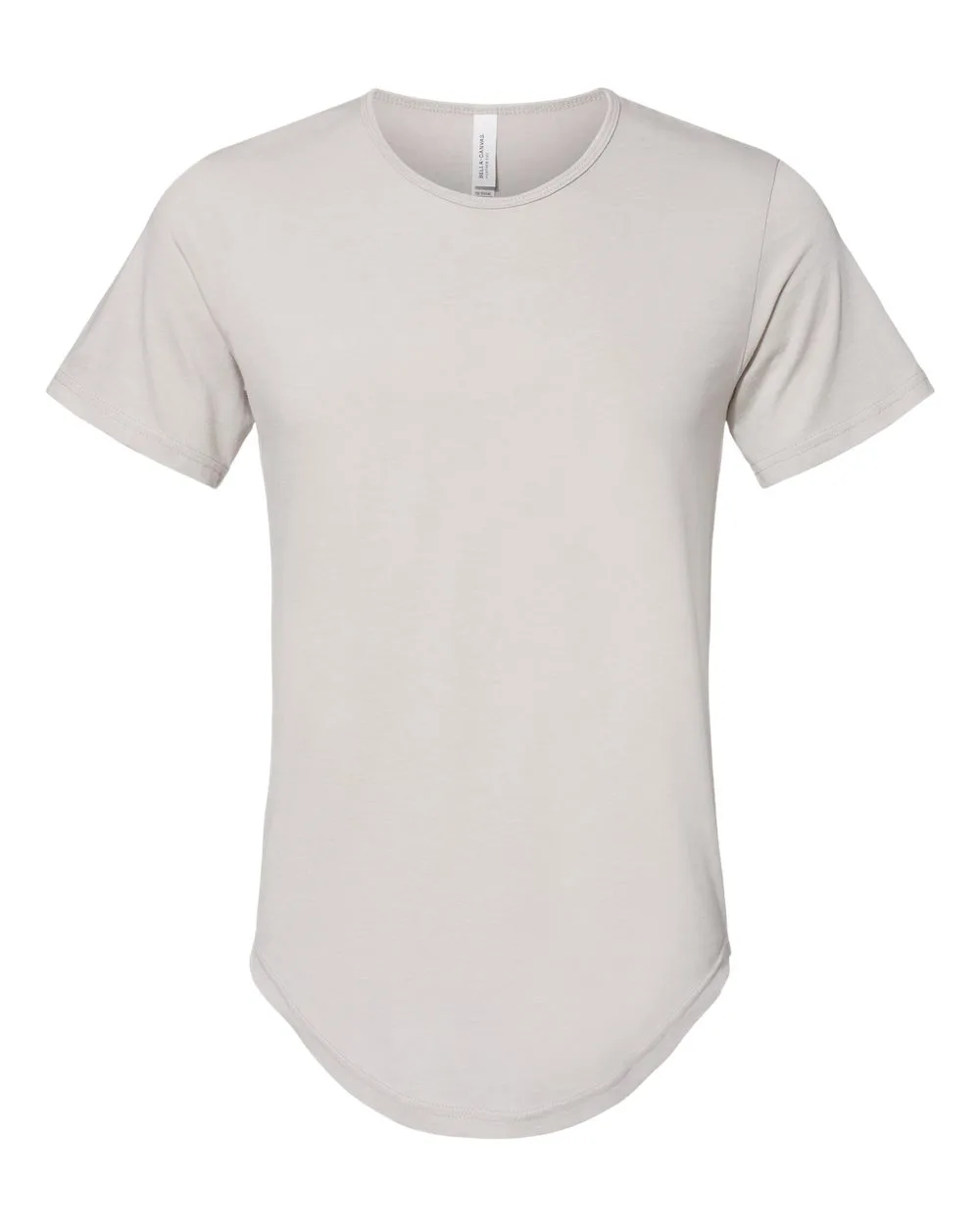 BELLA + CANVAS 3003 Men's Jersey Curved Hem Tee — blank t-shirt, front view