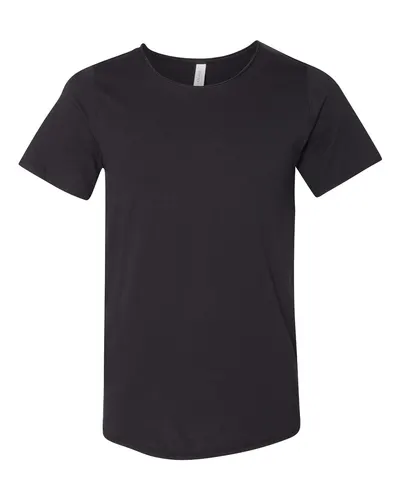 BELLA + CANVAS 3014 Unisex Raw Neck Tee — blank t-shirt, front view