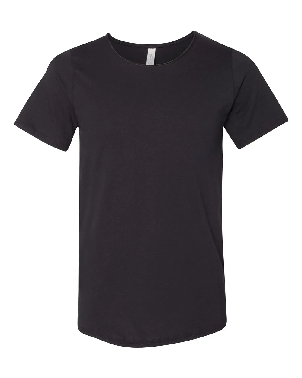 BELLA + CANVAS 3014 Unisex Raw Neck Tee — blank t-shirt, front view