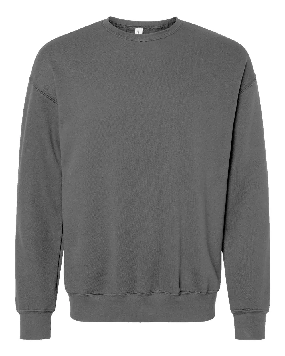 BELLA + CANVAS 3945 Unisex Sponge Fleece Drop Shoulder Crewneck Sweatshirt — blank crewneck sweatshirt, front view