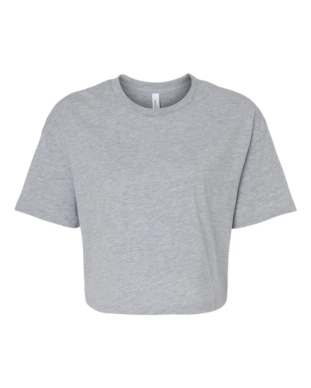BELLA + CANVAS 6482 Women's Jersey Crop Tee — blank t-shirt, front view