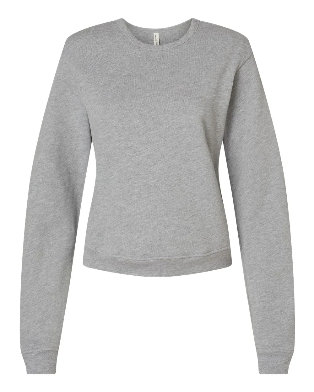 BELLA + CANVAS 7511 Women's Sponge Fleece Crewneck Sweatshirt — blank crewneck sweatshirt, front view