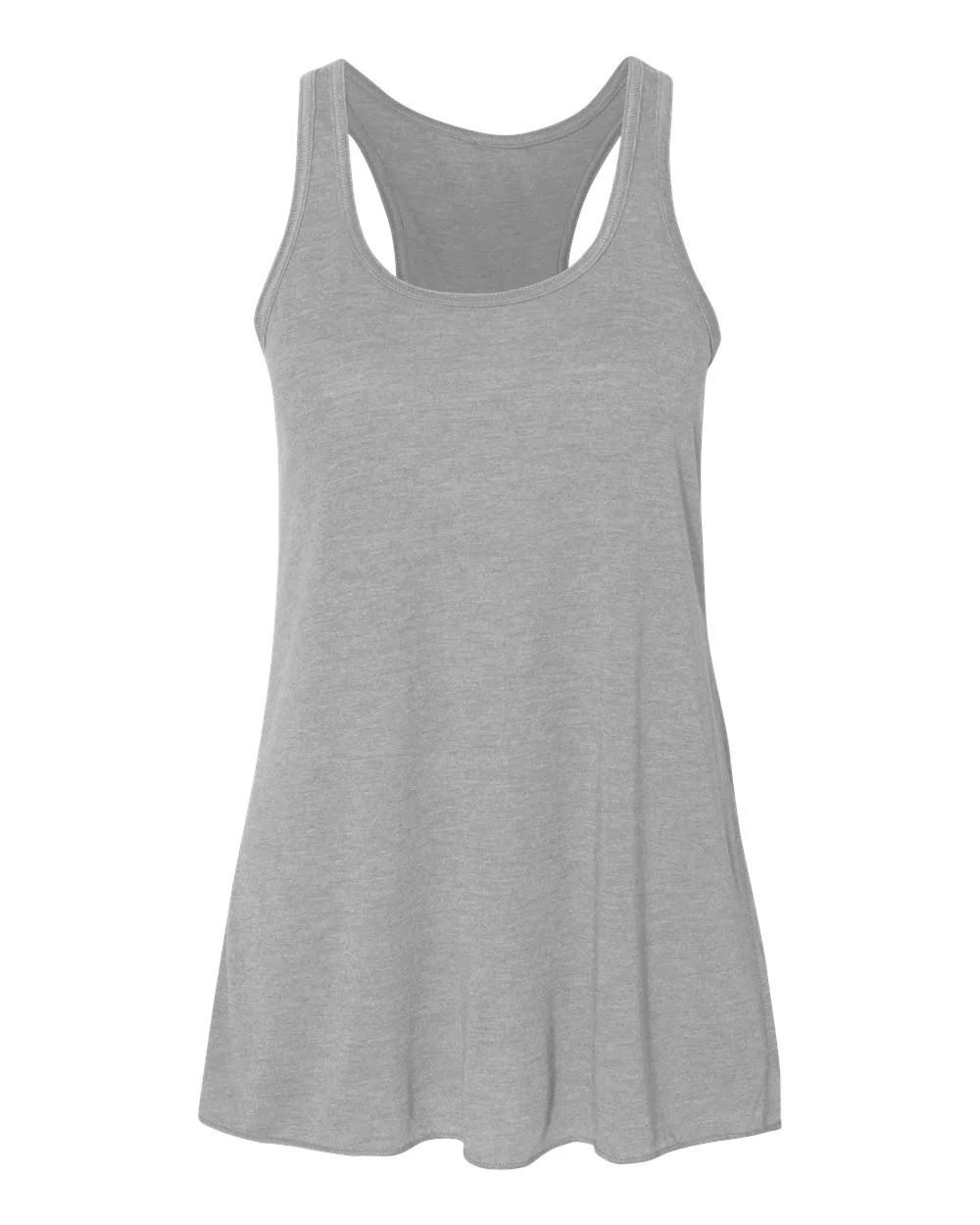 BELLA + CANVAS 8800 Women's Flowy Racerback Tank — blank tank top, front view