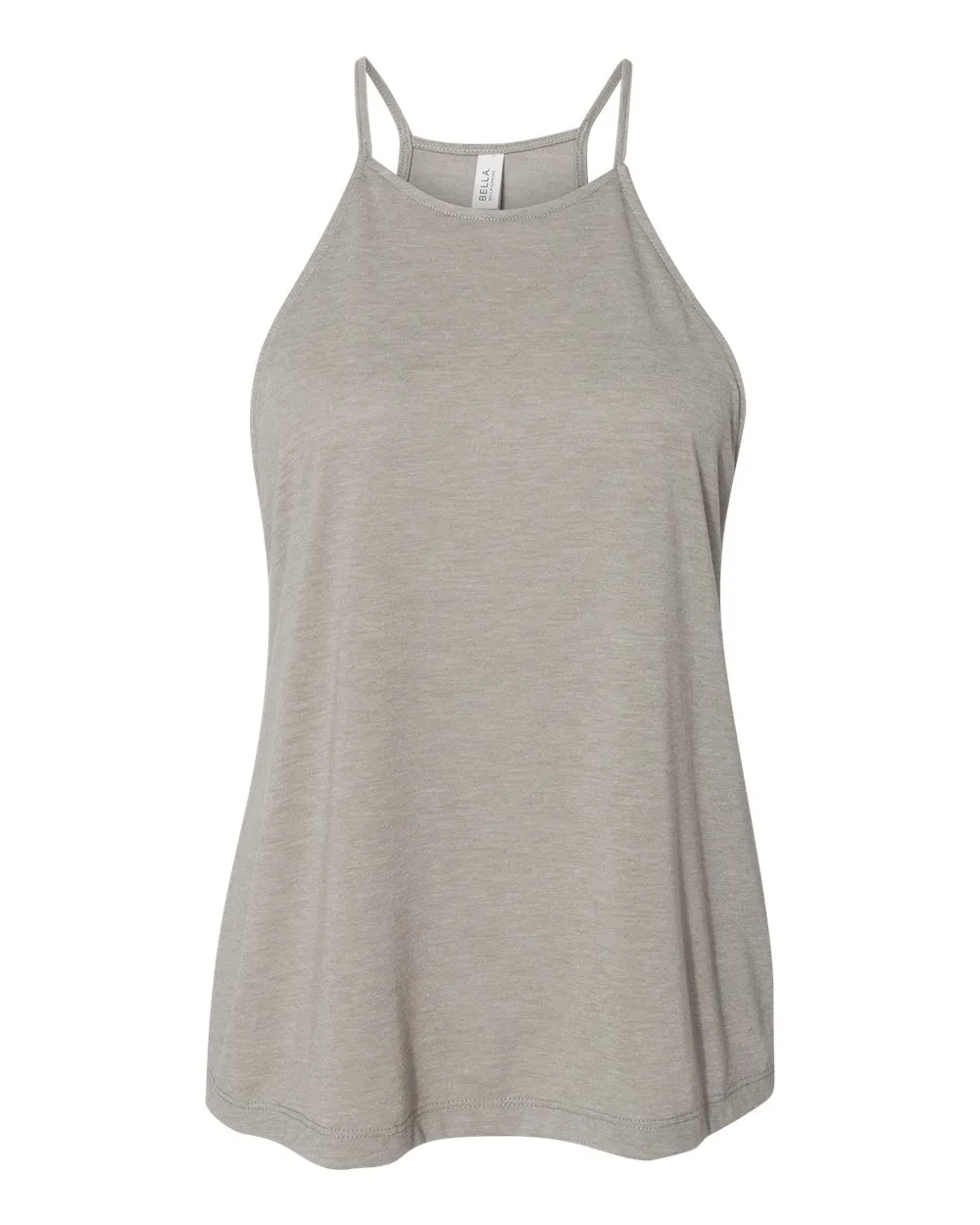 BELLA + CANVAS 8809 Women's Flowy High-Neck Tank — blank tank top, front view