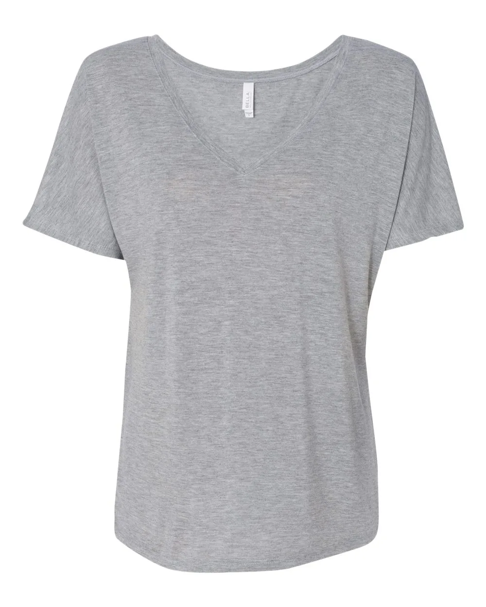 BELLA + CANVAS 8815 Women’s Slouchy V-Neck Tee — blank t-shirt, front view