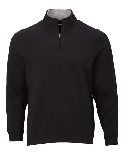 Boxercraft BM5202 Unisex Fleece Quarter-Zip Pullover — blank fleece pullover, front view