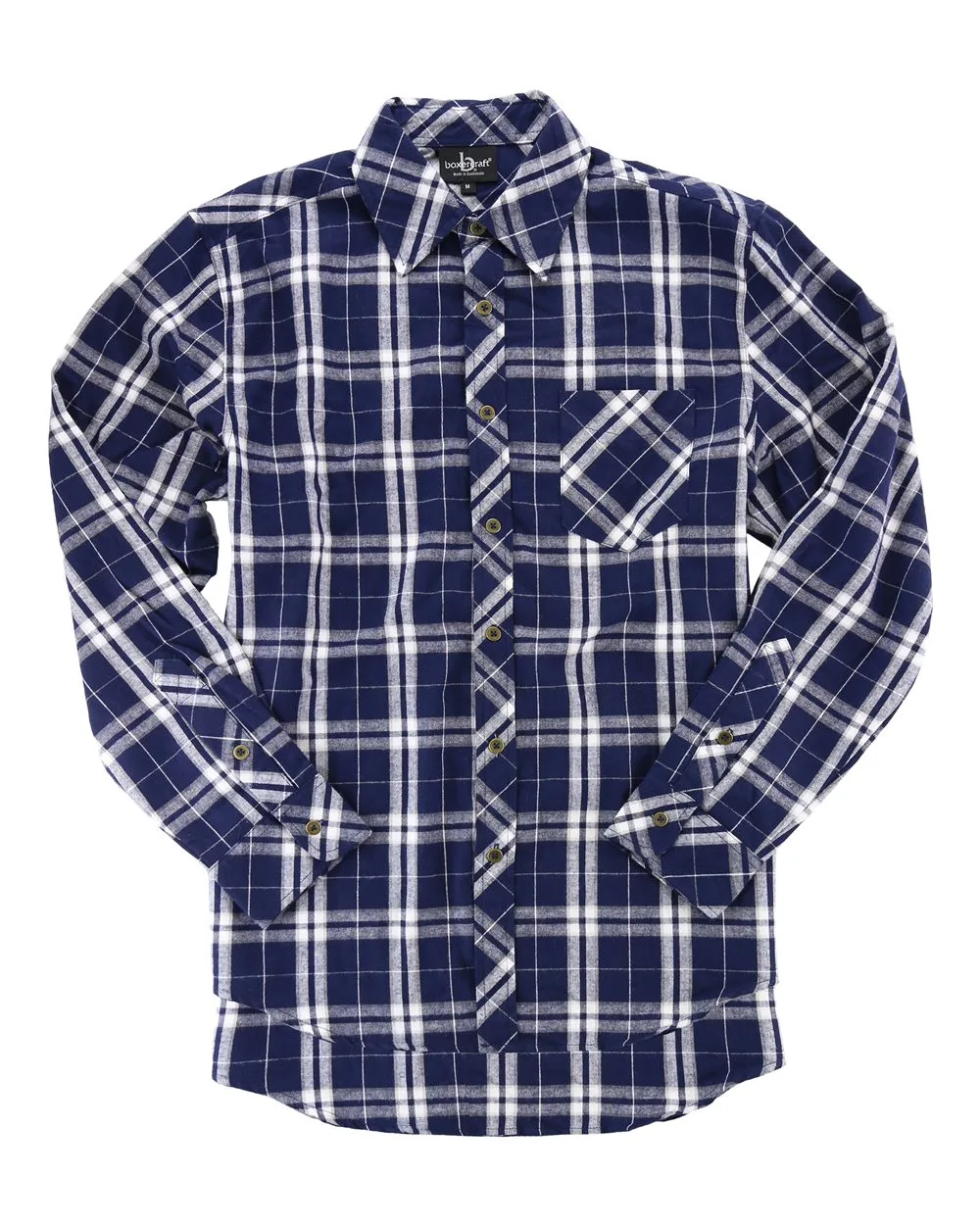 Boxercraft F50 Women's Flannel Shirt — blank garment, front view