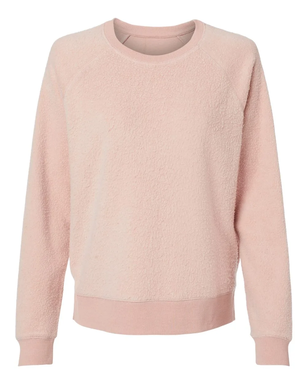 Boxercraft K01 Women's Fleece Out Crewneck Pullover — blank crewneck sweatshirt, front view