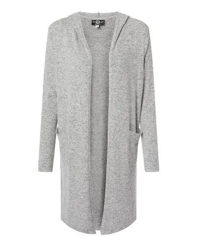 Boxercraft L08 Women's Cuddle Fleece Cardigan — blank fleece pullover, front view