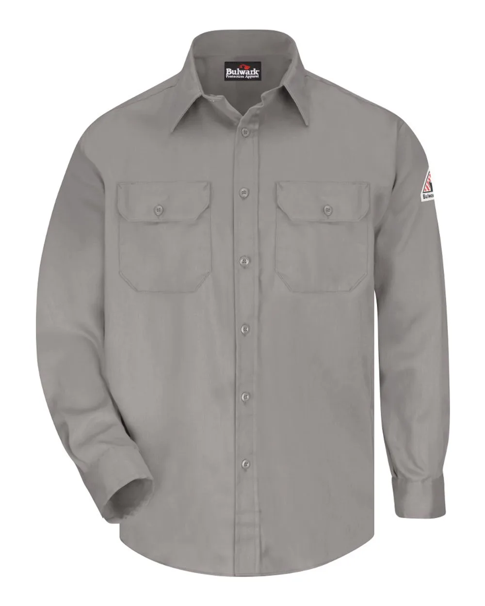 Bulwark SLU8T Men's Tall Uniform Shirt — blank garment, front view