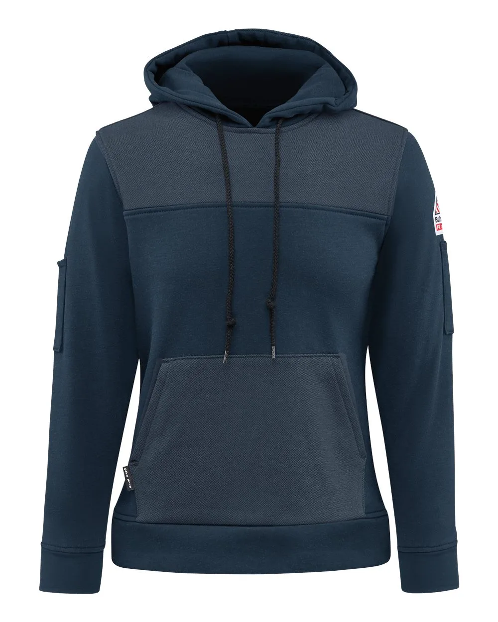 Bulwark SMM5 Women's Flame-Resistant Fleece Hooded Sweatshirt — blank hooded sweatshirt, front view