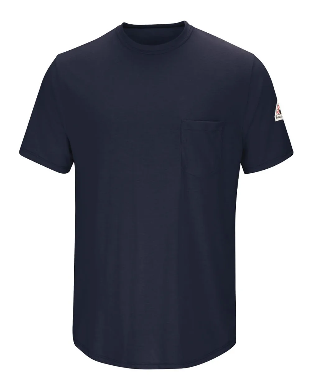 Bulwark SMT6 Men's FR Lightweight Pocket T-Shirt — blank t-shirt, front view