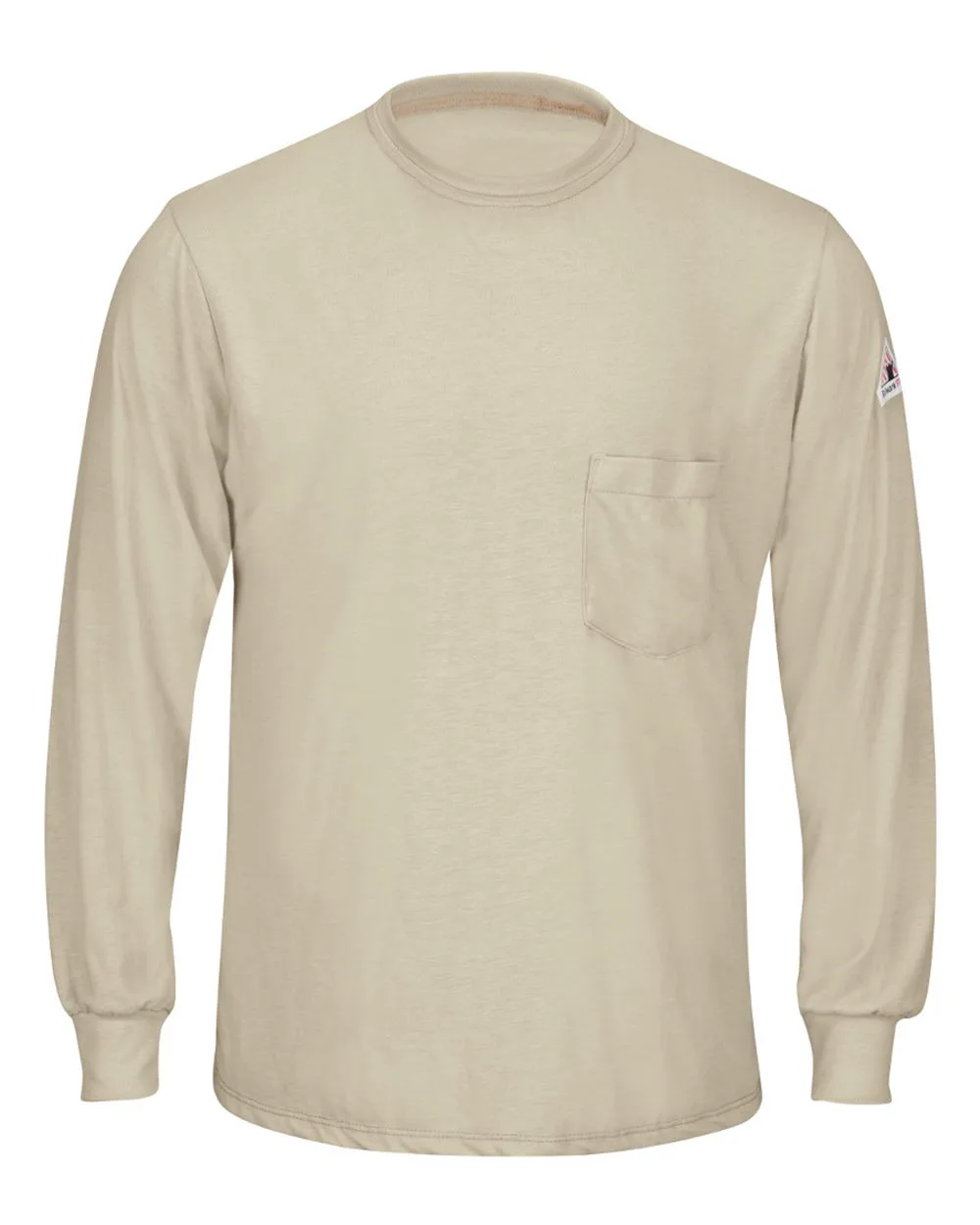 Bulwark SMT8 Men's Long Sleeve Lightweight T-Shirt — blank long sleeve tee, front view