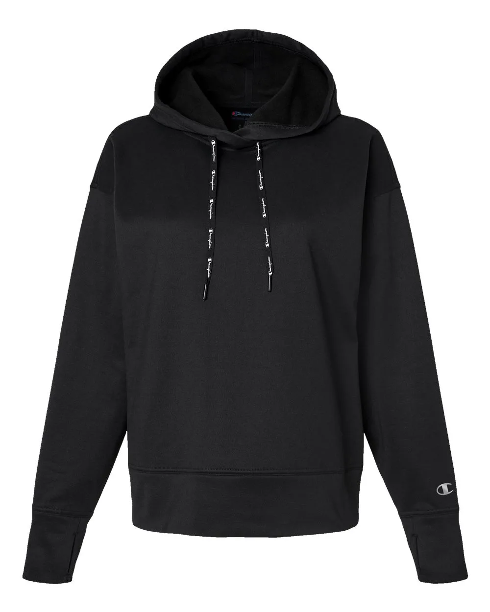 Champion CHP100 Women's Sport Hooded Sweatshirt — blank hooded sweatshirt, front view