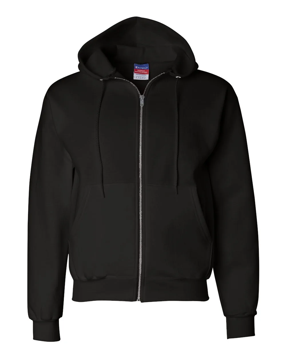 Champion S800 Unisex Powerblend® Full-Zip Hooded Sweatshirt — blank hooded sweatshirt, front view
