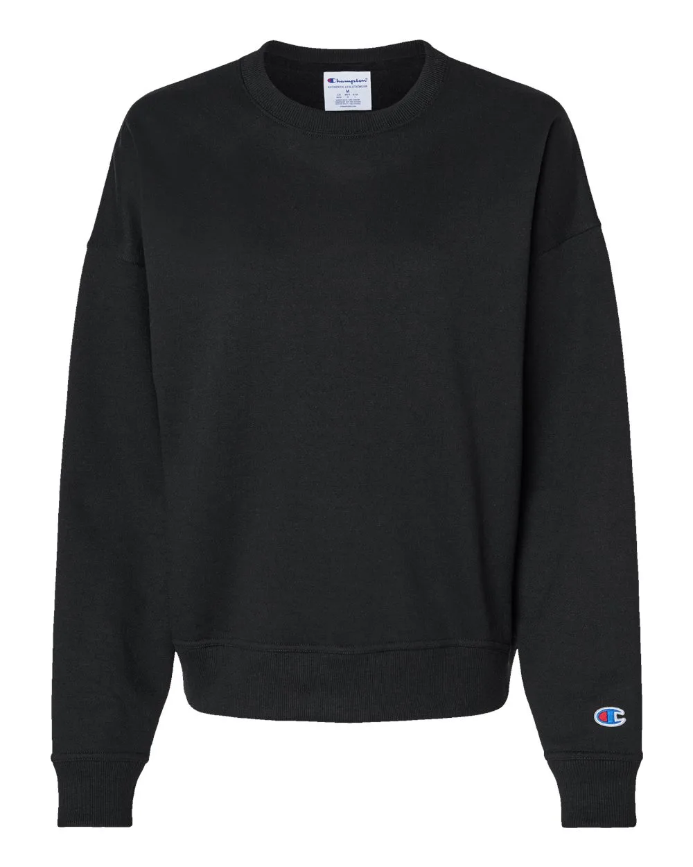 Champion SL650 Women's Powerblend® Crewneck Sweatshirt — blank crewneck sweatshirt, front view