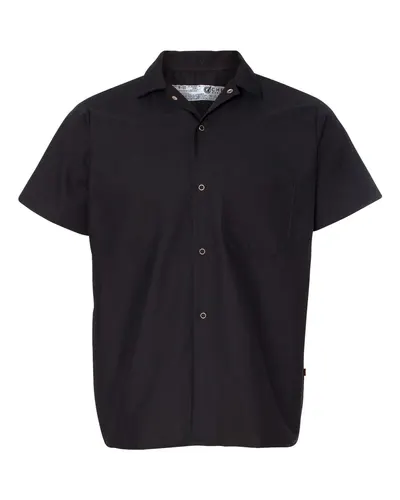 Chef Designs 5020 Poplin Cook Shirt with Gripper Closures — blank garment, front view