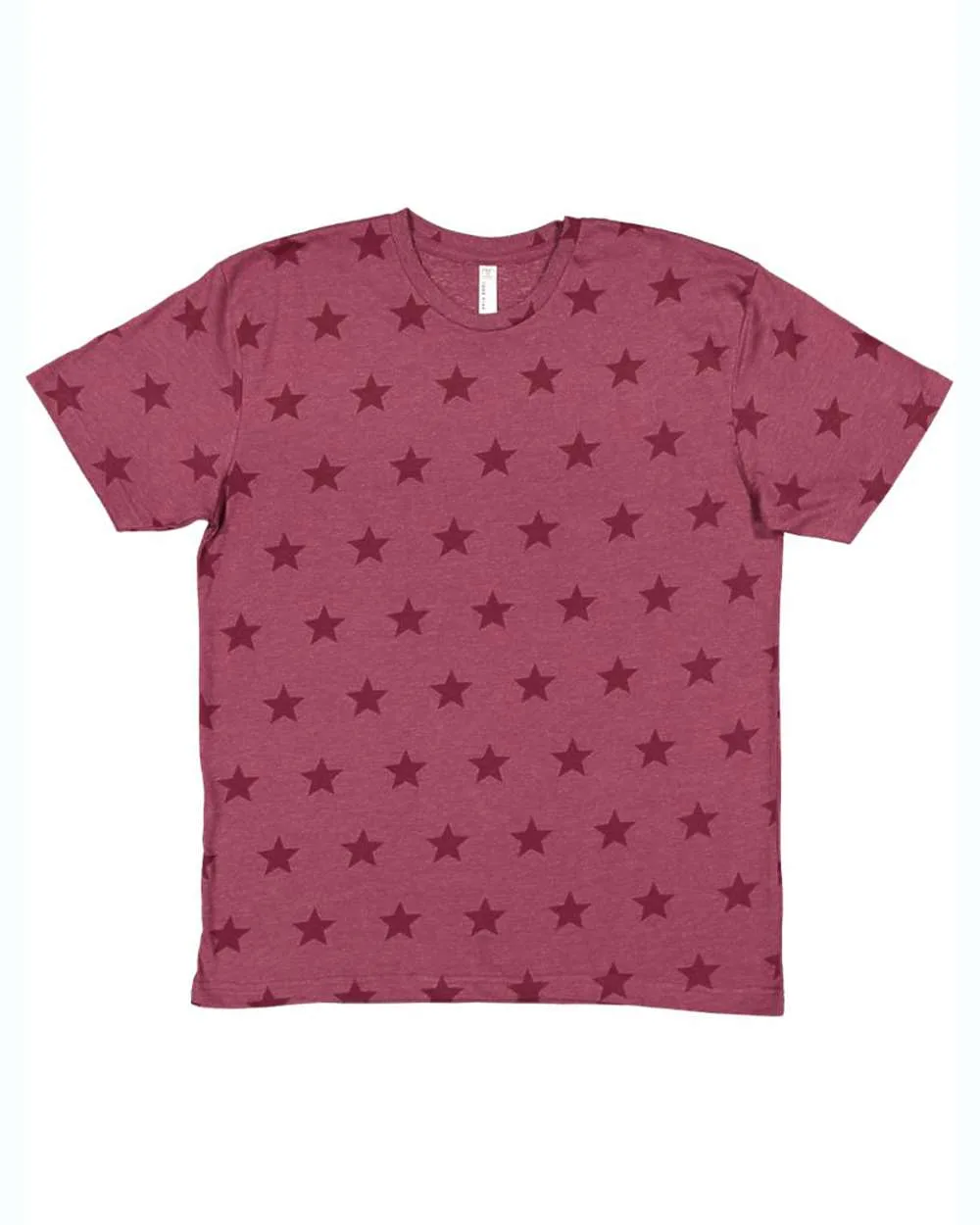 Code Five 3929 Unisex Star Print Tee — blank t-shirt, front view