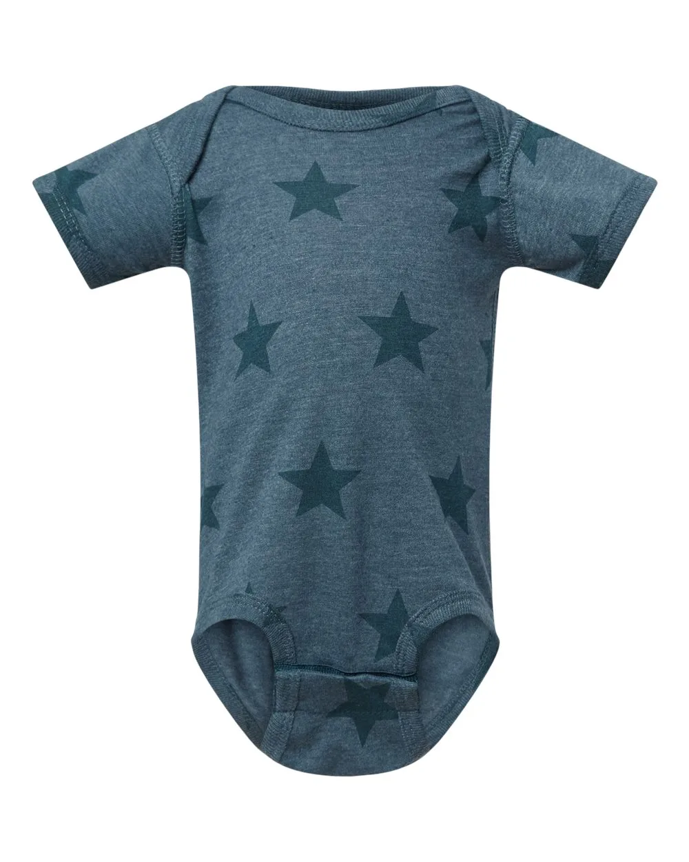 Code Five 4329 Infant Star Print Bodysuit — blank garment, front view