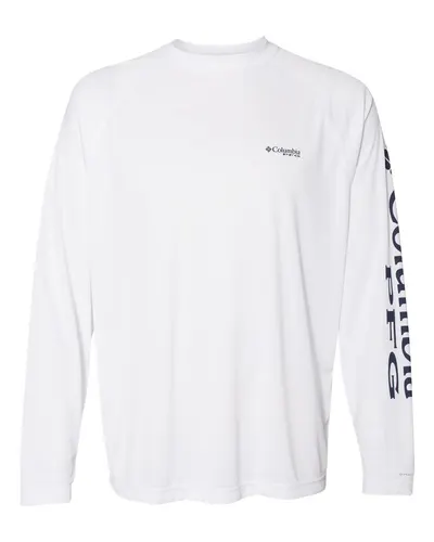 Columbia 138826 Men's PFG Terminal Tackle™ Long Sleeve T-Shirt — blank long sleeve tee, front view