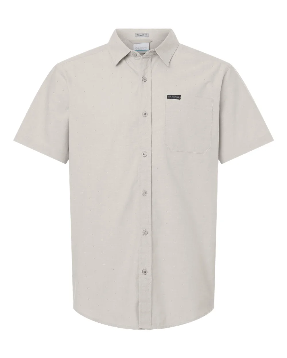 Columbia 199080 Men's Rapid Rivers™ Novelty Short Sleeve Shirt — blank garment, front view