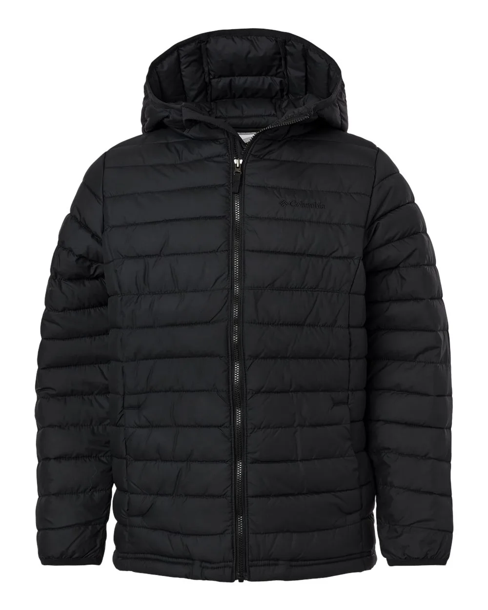 Columbia 209002 Youth Powder Lite™ II Hooded Jacket — blank hooded sweatshirt, front view
