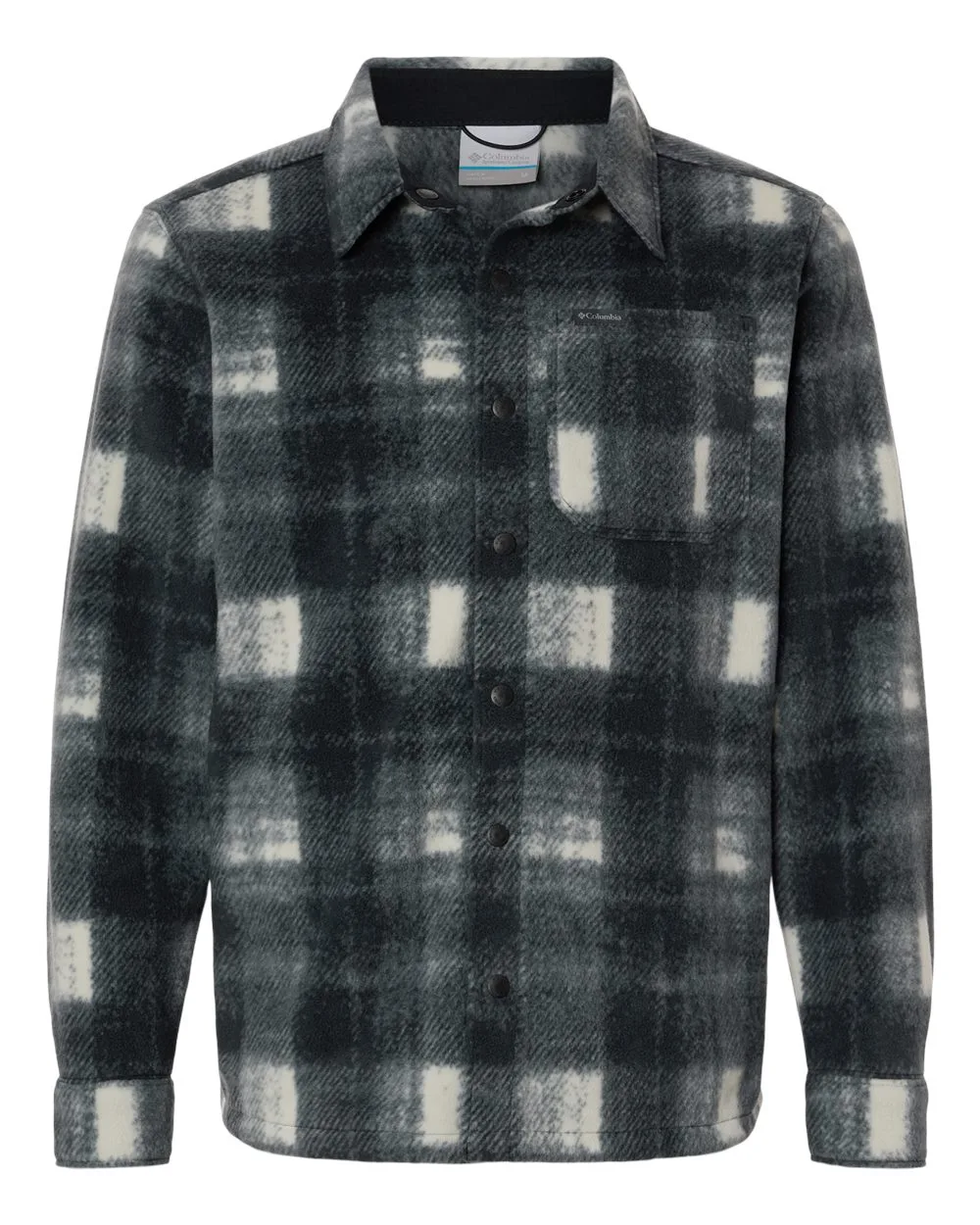 Columbia 209769 Men's Steens Mountain™ Printed Shirt Jacket II — blank jacket, front view