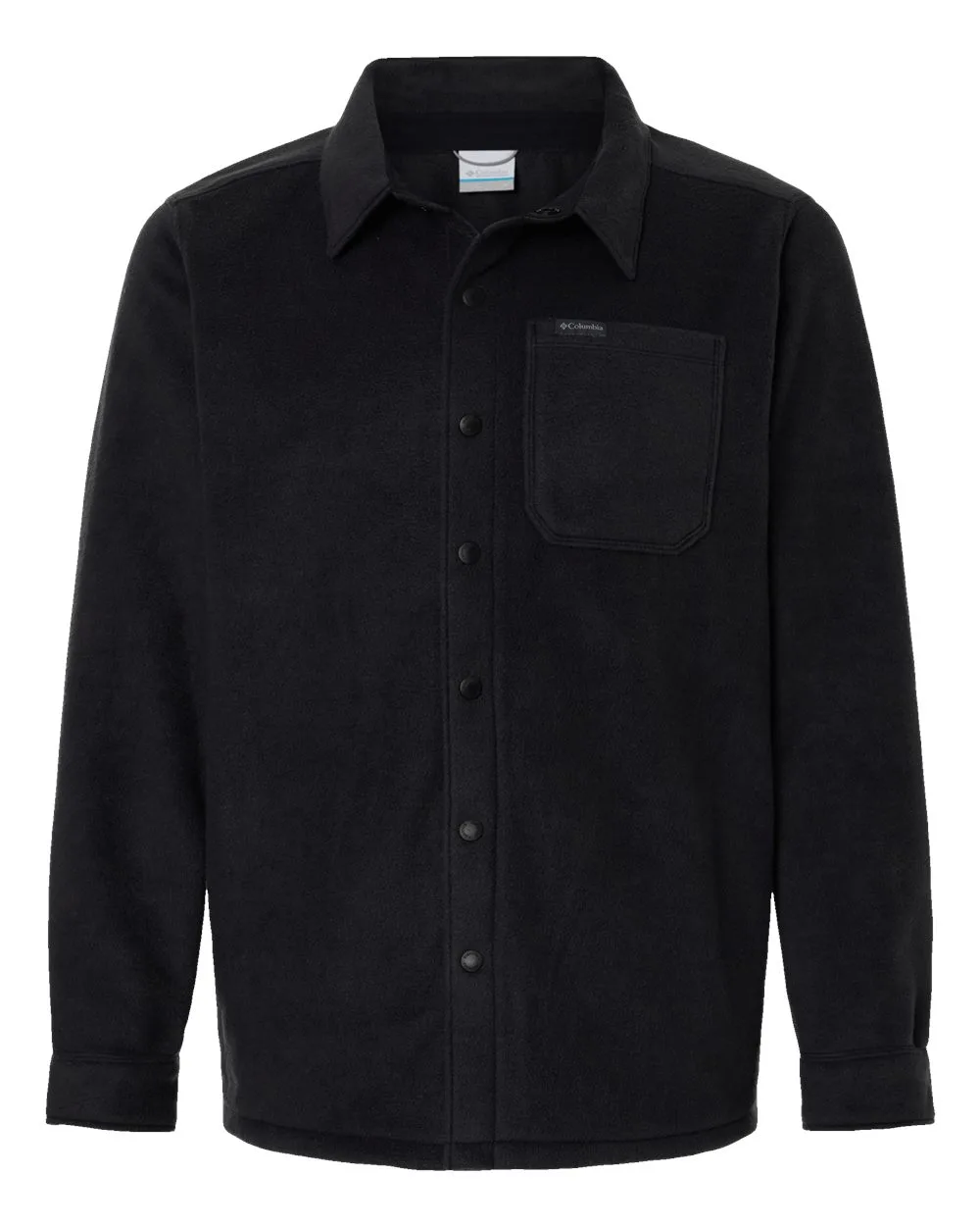Columbia 212371 Men's Steens Mountain™ Solid Shirt Jacket — blank jacket, front view