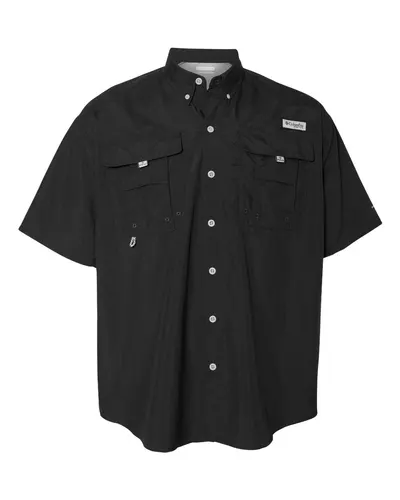 Columbia 212464 Men's PFG Bahama™ II Short Sleeve Shirt — blank garment, front view