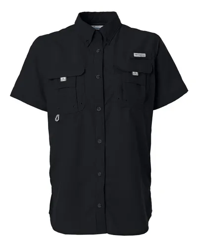 Columbia 212473 Women's PFG Bahama™ Short Sleeve Shirt — blank garment, front view